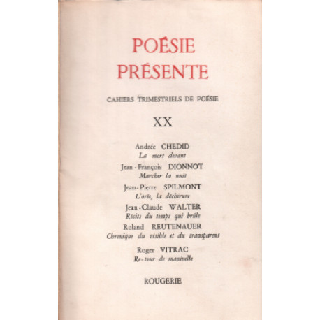 Poesie presente n° XX