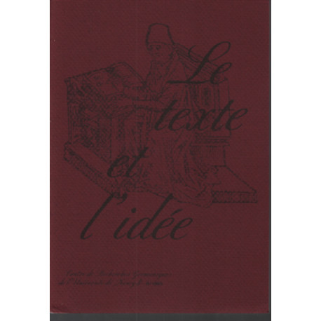 Le texte et l'idée n° 8