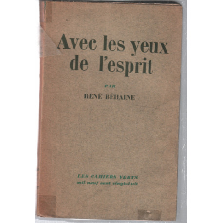 Avec les yeux de l'esprit