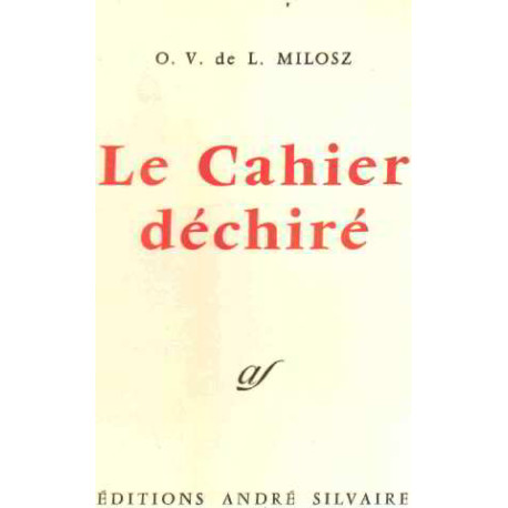 La cahier dechiré /EO