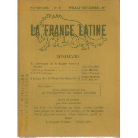 La france latine n° 31