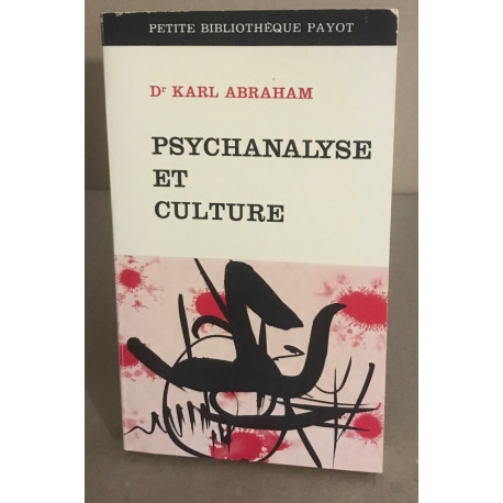 Psychanalyse et culture