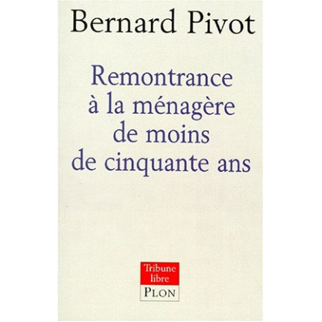 Remontrance à la ménagère de moins de 50 ans