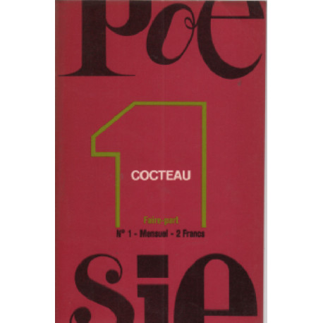Poésie n° 1 / cocteau