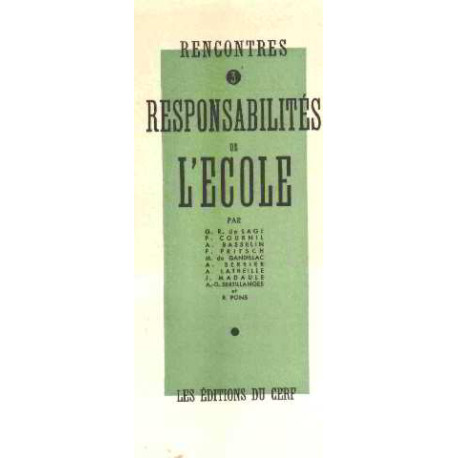 Responsabilites de l'ecole