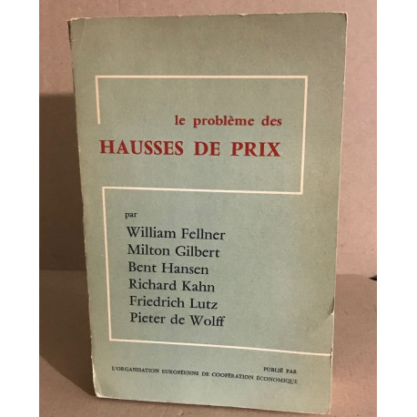 Le problème de la hausse des prix