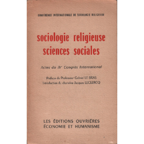 Sociologie religieuse sciences sociales
