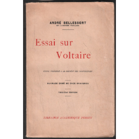 Essai sur voltaire (ouvrage orné de 11 gravures)
