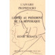 L'affaire proprengro et lettre au président de la république