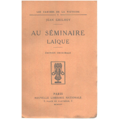 Au séminaire laïque/ EO