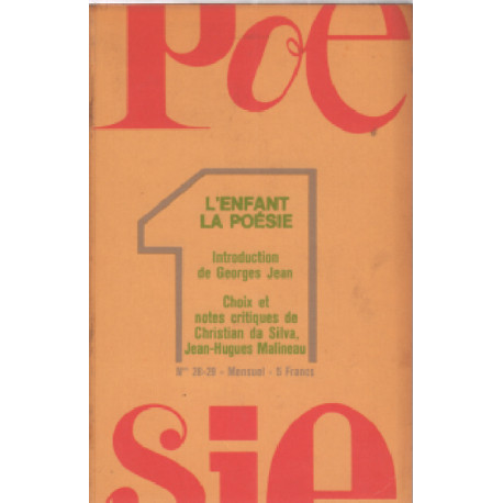 Poesie n° 28-29 / l'enfant la poesie