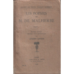 Les poésies de M. de Malherbe / tome 1 : edition critique precedée...