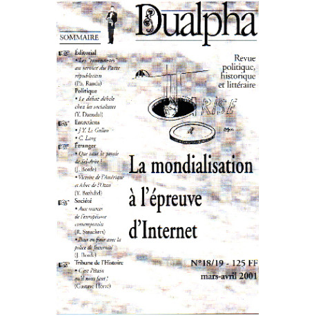 Revue politique historique et litteraire -dualpha n° 18-19 / la...
