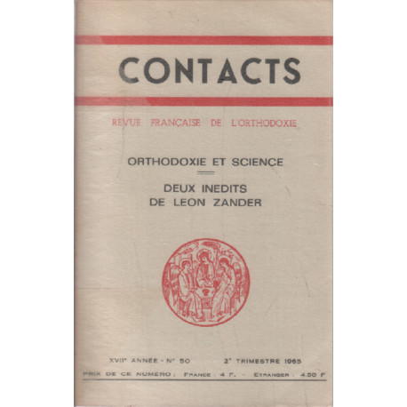 Revue française de l'orthodoxie / contact n° 50