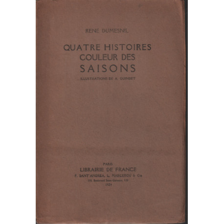 Quatre histoires couleur des saisons