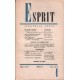 Revue esprit nouvelle série janvier 1962