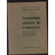 Psychologie sociale de l'industrie