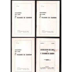Bulletin de l'association des amis de Pierre Teilhard ( lot de 4...