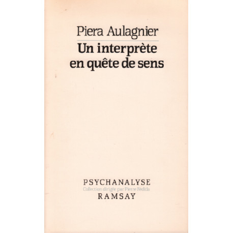 Un interprete en quete de sens