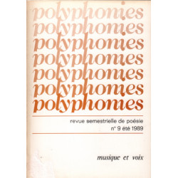 Revue trimestrielle de poesie polyphonies n° 9 / musique et voix