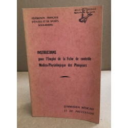 Instructions pour l'emploi de la fiche de controle...