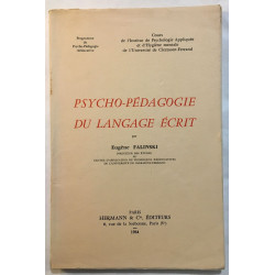 Psycho-pédagogie du langage écrit