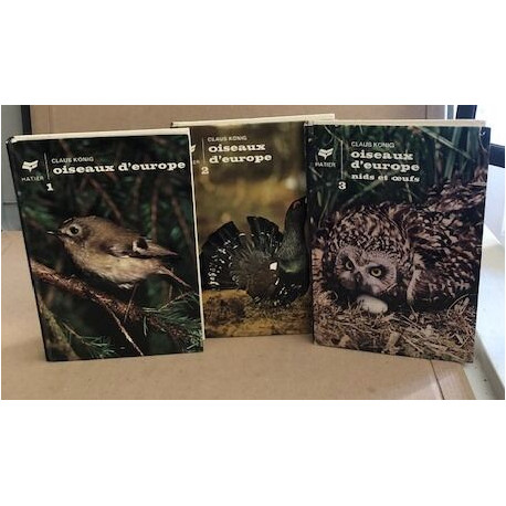 Oiseaux d'europe / 3 tomes