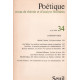 Poétique numéro 34
