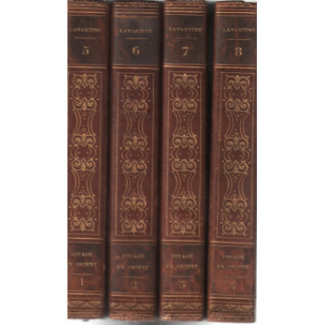 Voyage en orient / complet en 4 volumes (numérotés 5 6 7 et 8 dans...
