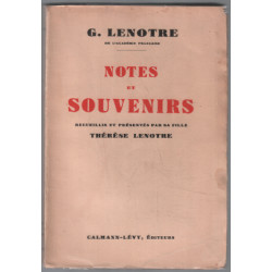 Notes et souvenirs ( par sa fille)