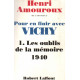 Pour en finir avec vichy / les oublis de la mémoire 1940
