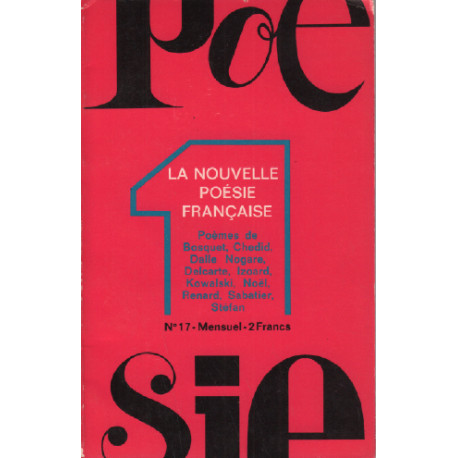 La nouvelle poésie francaise / poésie n° 17