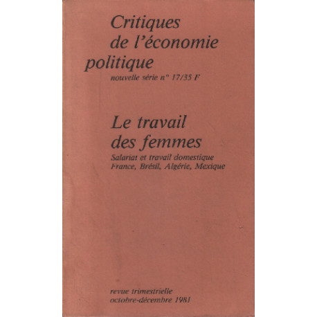 Le travail des femmes / salariat et travail domestique france...