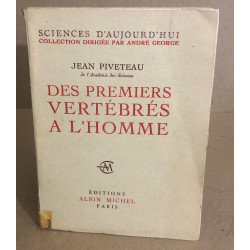 Des premiers vertébrés à l'homme