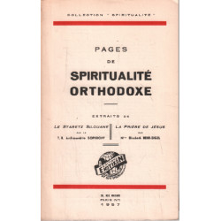 Pages de spiritualité orthodoxe