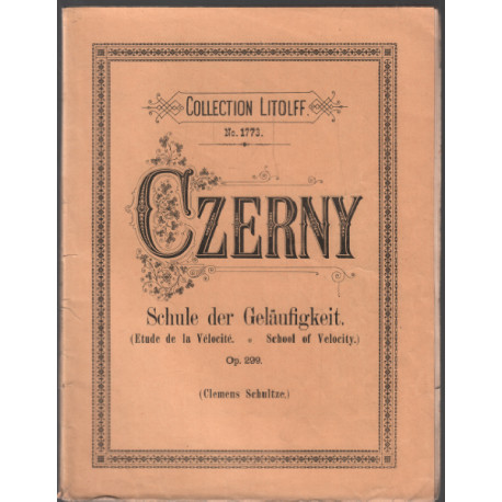 Etude de la vélocité school of velocity opus 299
