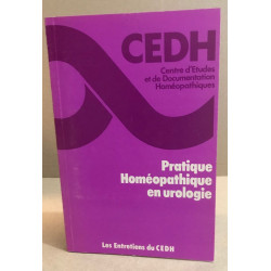Pratique homéopathique en urologie