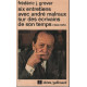 Six Entretiens avec Andre Malraux sur des Ecrivains de son Temps...