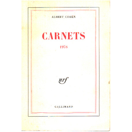 Carnets 1978
