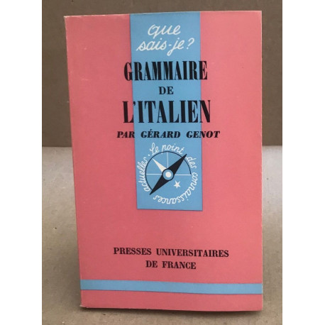 Grammaire de l'italien