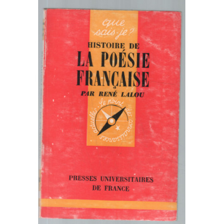 Histoire de la poésie francaise