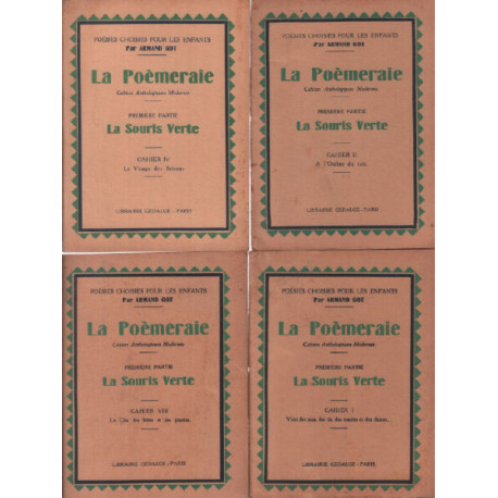 La souris verte / cahiers 1 2 4 et 8 / illustrations d'edmond Rocher