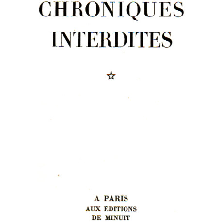 Chroniques interdites *