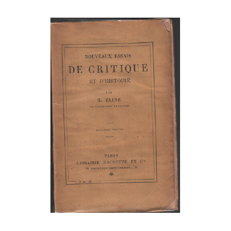 Nouveaus essais de critique