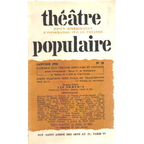 Theatre populaire n° 28