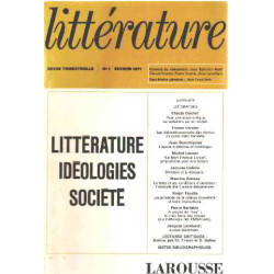 Litterature n° 1/ litterature ideologie societe