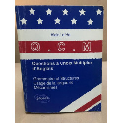 Questions à choix multiples d'anglais / grammaire et structures :...