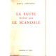 La faute plutot que le scandale / EO numérotée