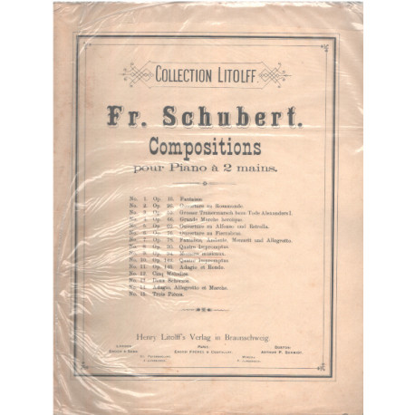 Compositions pour piano à 2 mains