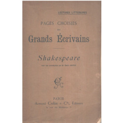 Pages choisies des grands écrivains / shakespeare